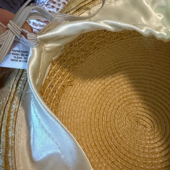 NWOT Giani Bernini Cloche Woven Straw Sun Hat OS Paper Straw Vacation Beach - Picture 6 of 11